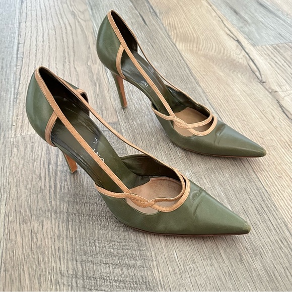 Valentino Pointy High Heels Designer Italian Shoes 37.5 - Picture 3 of 10